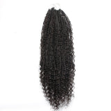 Deep Wave Boho Braids with Human Hair Blend