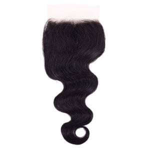 Gentle Flowing 4x4 Malaysian Body Wave Closure